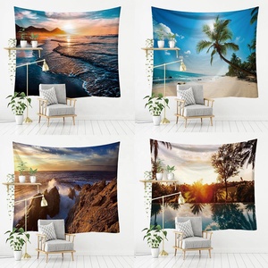 Raffiné Unique Paysage Naturel Tenture Murale <span class=keywords><strong>Fond</strong></span> Tissu Nappe Porte Rideau Serviette Châle Protection Solaire Tapisseries - Product Image 3