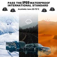 IPoster 10,1 pouces 4G Android 4CH DVR GPS Navigation Intégré BT CMSV Moniteur tactile 3D Vue à vol d'oiseau et caméras 1080P 360° °   Kit