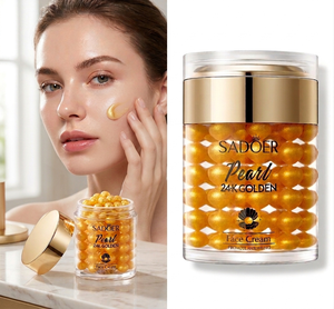 Crème Hydratante Quotidienne Raffermissante pour la Peau, Soutien Élastique de la Peau, Peau Éclatante, Crème Visage Luxe en Capsules Or 24 carats, Marque Privée - Product Image 1