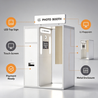 Mesin Photo Booth Self Service Tertutup untuk Foto Korea 2026
