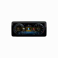 HXHY instrumen Cluster Digital mobil LCD, dasbor pengukur kecepatan layar Android 13 Untuk Benz GLC/C kelas W205 X205 2015-2018