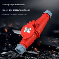 Connecteur Prise Industrielle IP44 16A/32A 3/4/5 Cœurs, Coupleur Étanche en Laiton pour Aviation, Équipement d'Alimentation Monophasé 220V