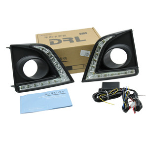 ไฟเดย์ไลท์ LED สำหรับ <span class=keywords><strong>Toyota</strong></span> Corolla <span class=keywords><strong>altis</strong></span> 2014-2015พร้อมไฟ LED <span class=keywords><strong>สี</strong></span>เหลืองและสีฟ้า - Product Image 3