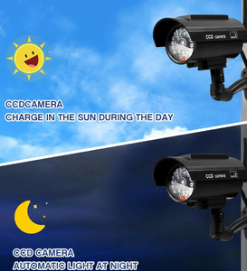 Caméra de surveillance factice étanche en forme de balle avec LED clignotante, alimentée par piles, pour maison et bureau - Product Image 2