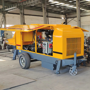 Fabricant chinois pompe à béton pompe de haute qualité camion pompe à béton remorque avec tuyaux de 100m et tuyau en caoutchouc - Product Image 1