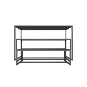 โต๊ะโชว์สแตนเลสโลหะสูงต่ำสำหรับร้านค้าขายตรงจากโรงงาน - Product Image 3