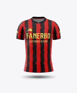 Uniforme de Fútbol Americano Sublimado Personalizado con Patrón de Corazón Azul y Negro sin Mangas, Absorbente de Humedad, Ropa Deportiva para Club, Unisex para Adultos, 100% - Product Image 4