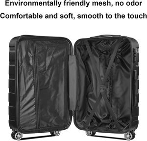 Valigia con Logo Personalizzato, Antifurto con Password, Trolley Rigido Leggero da 24 Pollici, <span class=keywords><strong>Bagaglio</strong></span> <span class=keywords><strong>Medio</strong></span> - Product Image 5