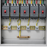 Boîtier de distribution électrique en acier inoxydable argenté pour panneau MCB, pour usage intérieur/extérieur