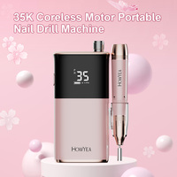 Machine à percer les ongles professionnelle HOWYEA, 35000 tr/min, rechargeable
