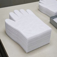 UHMWPE Kesilmeye Dayanıklı Dokunmamış Kumaş Beyaz Hafif Koruyucu Tekstil Rulosu Endüstriyel Güvenlik Eldiveni Astarı Yapımı İçin