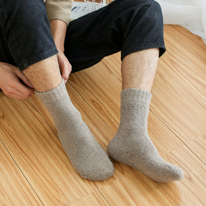 Chaussettes en <span class=keywords><strong>laine</strong></span> pour hommes avec logo personnalisé, chaussettes thermiques épaisses et lourdes, 30% de cachemire de luxe, chaussettes en <span class=keywords><strong>laine</strong></span> pour l'hiver, chaussettes pour le froid - Product Image 6