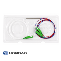 Acoplador FBT 1x2 de Doble Ventana SC/APC, Divisor Óptico de Potencia en Mini Tubo de Acero