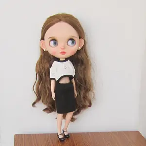 卸売バルビ1/6スケール30cm11.5インチバーブブライス人形服ドレススカート衣装1/6人形用