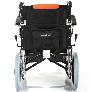 Silla de ruedas plegable portátil Fish Leap H056C de aleación de aluminio ligera, tipo empuje, para personas mayores - Product Image 4