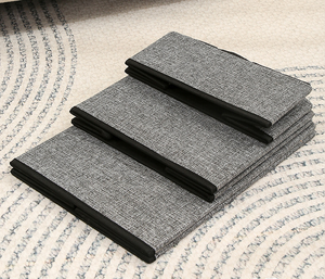 Escalera Plegable <span class=keywords><strong>de</strong></span> 3 Peldaños <span class=keywords><strong>para</strong></span> Mascotas, Fabricada con Tela Ecológica, Antideslizante, <span class=keywords><strong>para</strong></span> Camas Altas, Sofás, Ventanas, Gatos y <span class=keywords><strong>Perros</strong></span> - Product Image 6