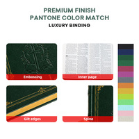 Bible Sacrée NIV avec Couverture en Cuir PU Personnalisée, Motif Imprimé OEM, Logo KJV, Marquage à Chaud, Service Cadeau
