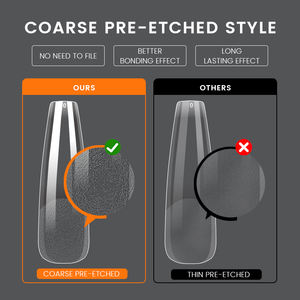 Popular Venta caliente cobertura completa 240 piezas caja de embalaje 12 diferentes tamaños excelente <span class=keywords><strong>precio</strong></span> uñas artificiales medio mate puntas de <span class=keywords><strong>Gel</strong></span> suave - Product Image 3