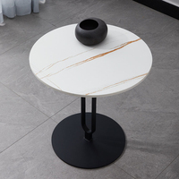 Ensemble de décoration d'intérieur de salon, pieds en marbre et métal, table de chevet pour canapé, vente directe d'usine