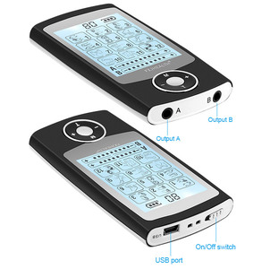 Taşınabilir LCD ekran Tens EMS elektro terapi cihazı masaj onlarca elektrotlar ped kas stimülatörü - Product Image 4