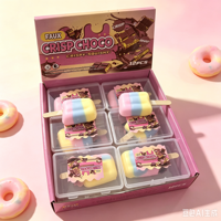 Jouet à presser réaliste en forme de bâtonnet de crème glacée croustillante, jouet sensoriel doux pour les doigts, jouet tactile réaliste en forme de dessert pour soulager le stress