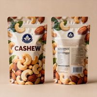 Sachets personnalisés en plastique pour biscuits, sachets souples en aluminium pour noix de cajou, avec impression sur mesure