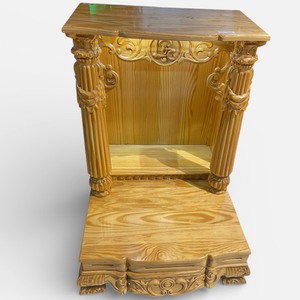 แท่นบูชาเทพเจ้าแห่งความมั่งคั่งและเทพเจ้าแห่งดินแดน ทำจากไม้สน แบบจูล็อค สำหรับร้านค้าและบ้านเรือน คุณภาพสูง - Product Image 2