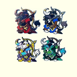 เข็มกลัดเคลือบลายการ์ตูนอนิเมะสำหรับติดหมวก เสื้อผ้า  แบบขายส่งไม่มีขั้นต่ำ  สามารถสั่งทำได้  วัสดุโลหะสีทอง  แฟชั่นตกแต่ง - Product Image 5