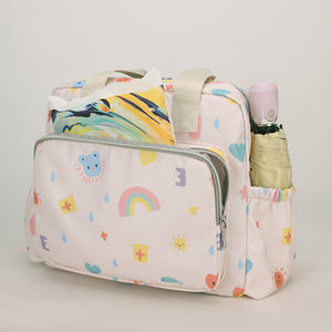 Mochila Unisex de Nailon al por Mayor, de Gran Capacidad, Diseño Colorido, Bolsas de Pañales de Tela Lavables, Logotipo Personalizado, Impermeable, para Mamá y Bebé - Product Image 6