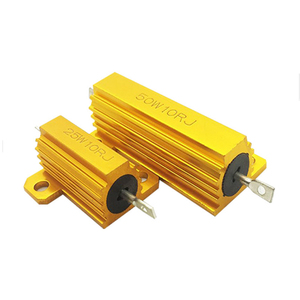 Điện trở phanh công suất cao vỏ nhôm vàng điện trở 0,1r đến 100k 5W 10W 25W 50W 100W 500W hình thang rx24 điện trở phanh cũ - Product Image 5