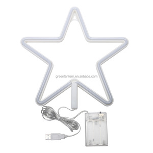 Insegna Luminosa a LED Flessibile a Forma di <span class=keywords><strong>Luna</strong></span>, Alimentata a Batteria USB, Personalizzabile <span class=keywords><strong>con</strong></span> Stelle Notturne - Product Image 6