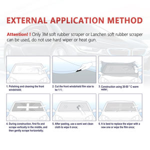 Film de protection solaire pour pare-brise de <span class=keywords><strong>voiture</strong></span> de haute qualité, fabricant de film de protection anti-UV, nano-céramique, IRR 97% - Product Image 5