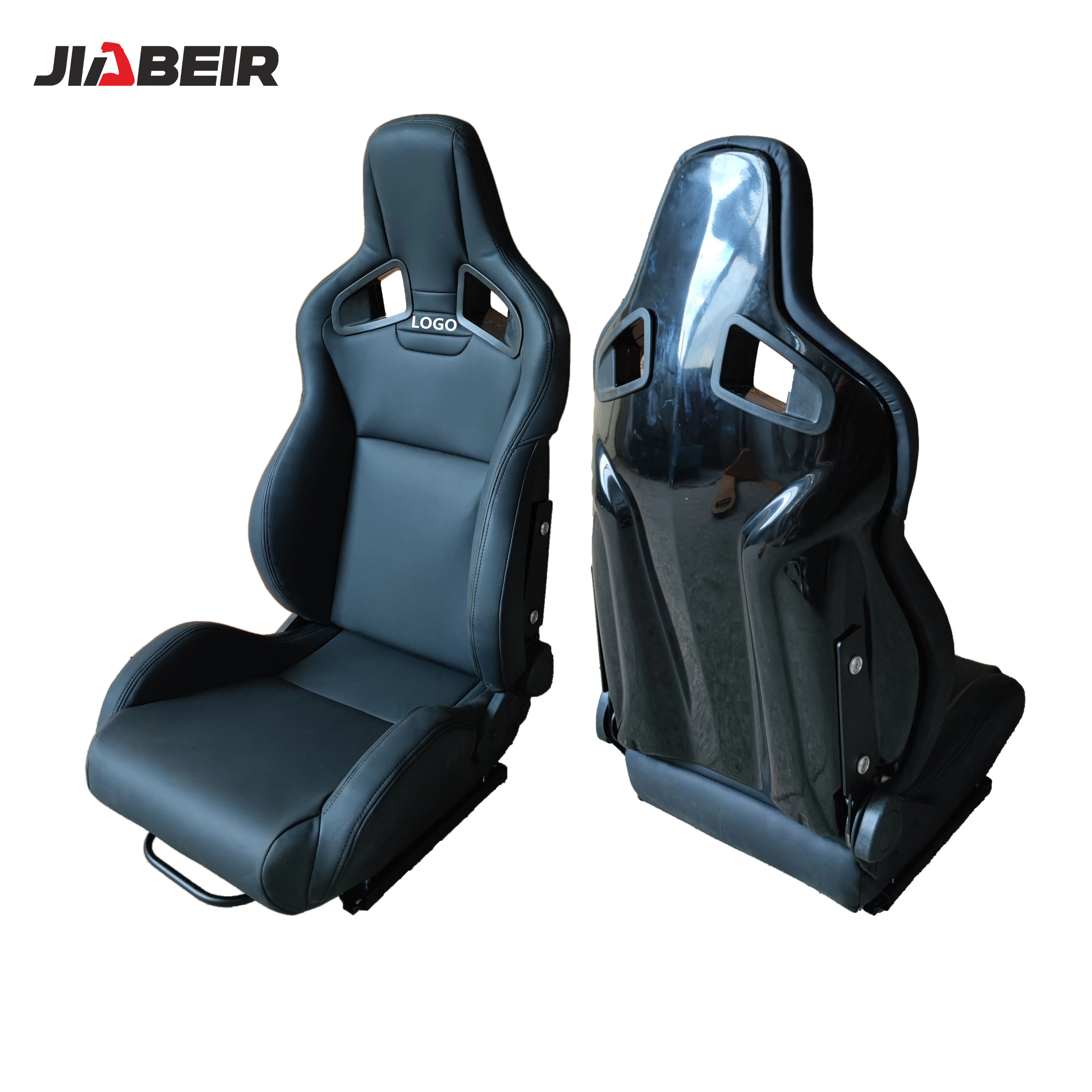 JBR1039R Zwart Glasvezel Voor Universele Automobile Gebruik Emmer Racing Car Seat