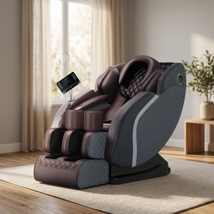 Fauteuil inclinable ergonomique avec massage par IA, contrôle intelligent par écran tactile, fonction de relaxation zéro gravité, thérapie chauffante pour la taille et le dos, corps entier - Product Image 1