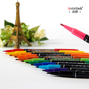 Pennarello Indelebile per <span class=keywords><strong>Tessuti</strong></span> a 12 Colori <span class=keywords><strong>con</strong></span> Punta a Pennello Rotonda da 1.0mm - Vendita Calda - Product Image 4