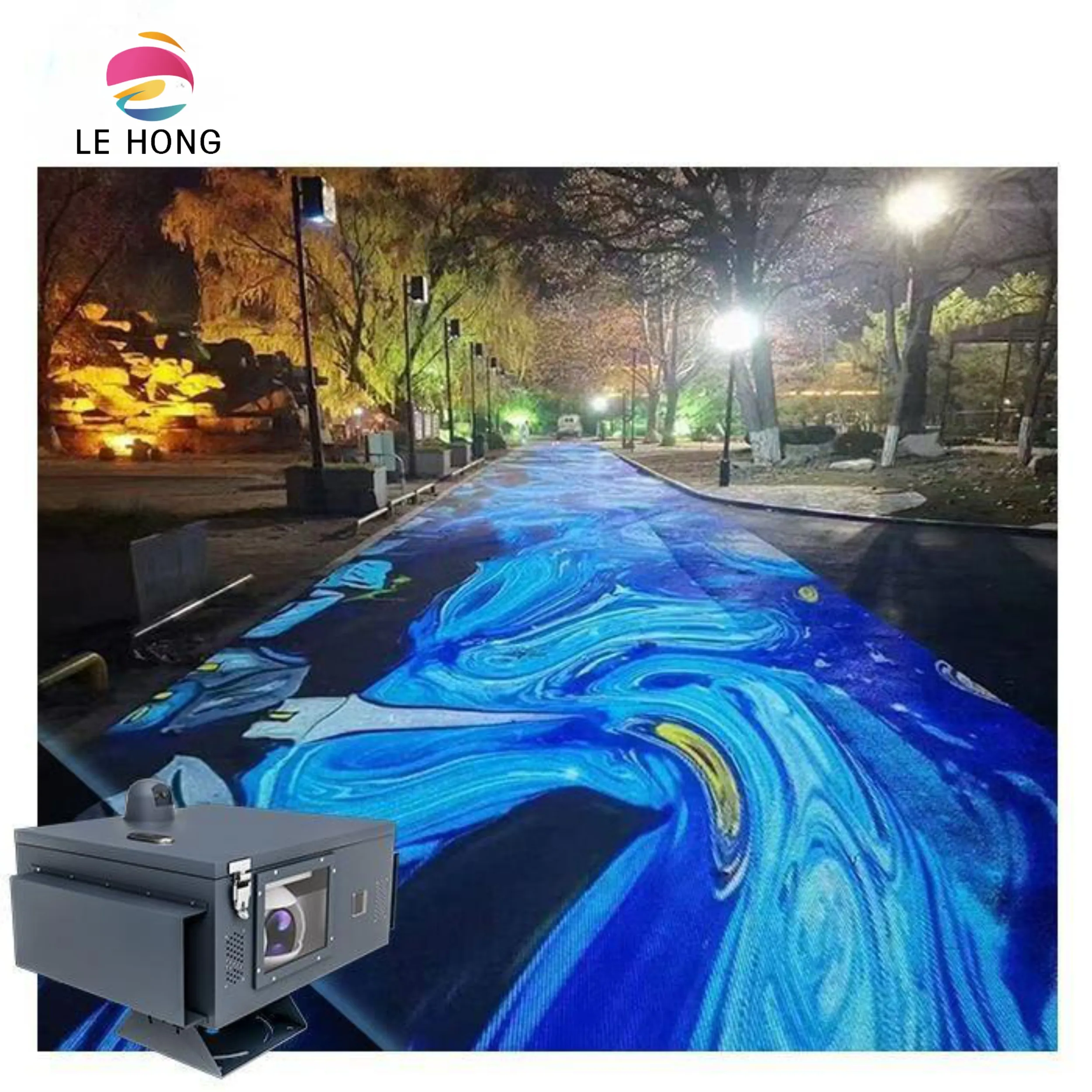 Outdoor All-in-One 3D Digital Floor Mapping Projection System Interactive Advertising Equipment Projector