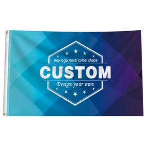 Servicio de Banderas Personalizadas para Eventos, Publicidad, Promociones Comerciales, Logotipo Personalizado, Opciones de Cualquier Color, Poliéster - Product Image 1