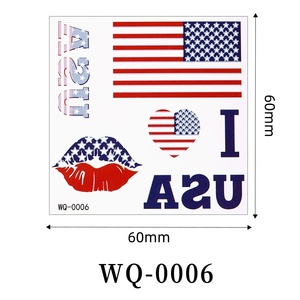 สติกเกอร์สักลายธงชาติสหรัฐอเมริกา แคนาดา เม็กซิโก ปี 2026 แบบชั่วคราว พิมพ์สี่สี ปรับแต่งได้ กันน้ำ ติดทนนาน สำหรับกีฬา - Product Image 4
