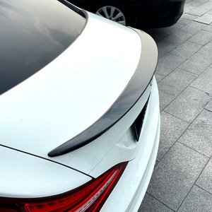 Aileron de coffre arrière en fibre de carbone noir piano pour Mercedes-Benz C117 2013-2019, pièce de spoiler en ABS - Product Image 1