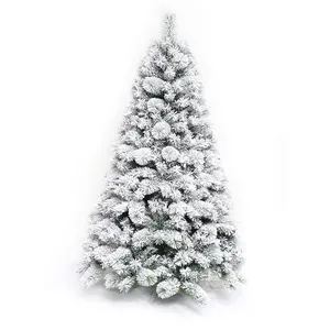 New Type Flameresistant Metal Stand Artificial Tree Christmas Decorations Luxury Automatic PVC PE Outdoor Christmas Trees