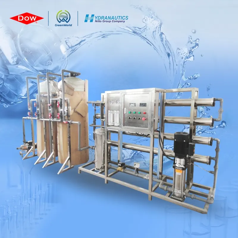 Ro water system treatment plant 2000 lph water treatment machinery reverse osmosis system commercial water purification system