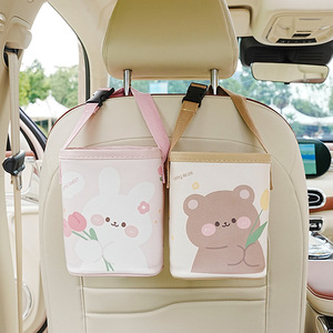Bolsa de Almacenamiento para Auto Tulip Bear, Organizador Colgante para Asiento Trasero, Impermeable, Multifuncional, Bolsillo para Silla, para Uso en Vehículos - Product Image 4