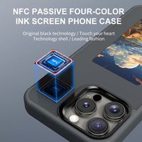 2024 nouveauté bricolage motif NFC affichage intelligent E encre écran couverture de téléphone personnalisé NFC téléphone étui pour iPhone 15 Pro Max 16 Plus étui