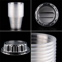 Gobelet à crème glacée jetable de 180 ml, gobelet transparent en PP, récipient pour yaourt, mousse, dessert, emballage, vente en gros, fabricant