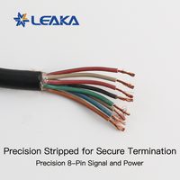 Conector Subacuático Compatible con SubConn de 8 Pines, Cable Macho-Hembra, IP69K, Hermético, Chapado en Oro, Conector Circular Submarino para Aguas Profundas