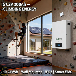 Baterai Lithium 51.2V 48V 200Ah 10kWh untuk Sistem Surya yang Dipasang di Dinding - Product Image 3