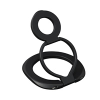 Support de téléphone magnétique personnalisé avec logo, anti-tremblement, ultra-fin, en métal pliable, pour bureau, avec support pour lumière d'appoint