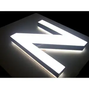 Company Led Sign Customization Logo Led Letter Light Waterproof Outdoor 3d Advertising Sign Custom Led Sign