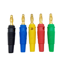 Câble de haut-parleur Fiche banane Câble de haut-parleur Connecteur de fiche banane Amplificateur de puissance en cuivre plaqué or Fiche 4mm