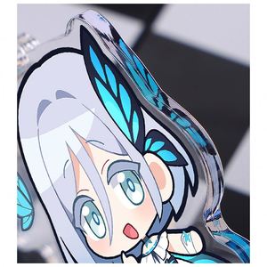 Custom Clear Acrylic Keychain with Holographic Design Cute Metal and <b>Plastic</b> Keyring Charms Personalized <b>Key</b> <b>Ring</b> - Product Image 5